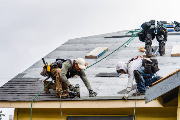 Professional Gutter Installation technician working in Beccaria, PA